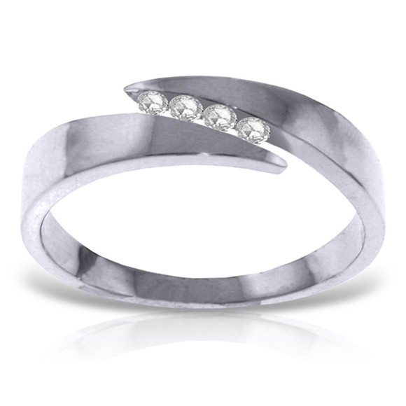 Galaxy Gold Products Jewelry - GOLD RING WITH NATURAL CHANNEL SET DIAMONDS